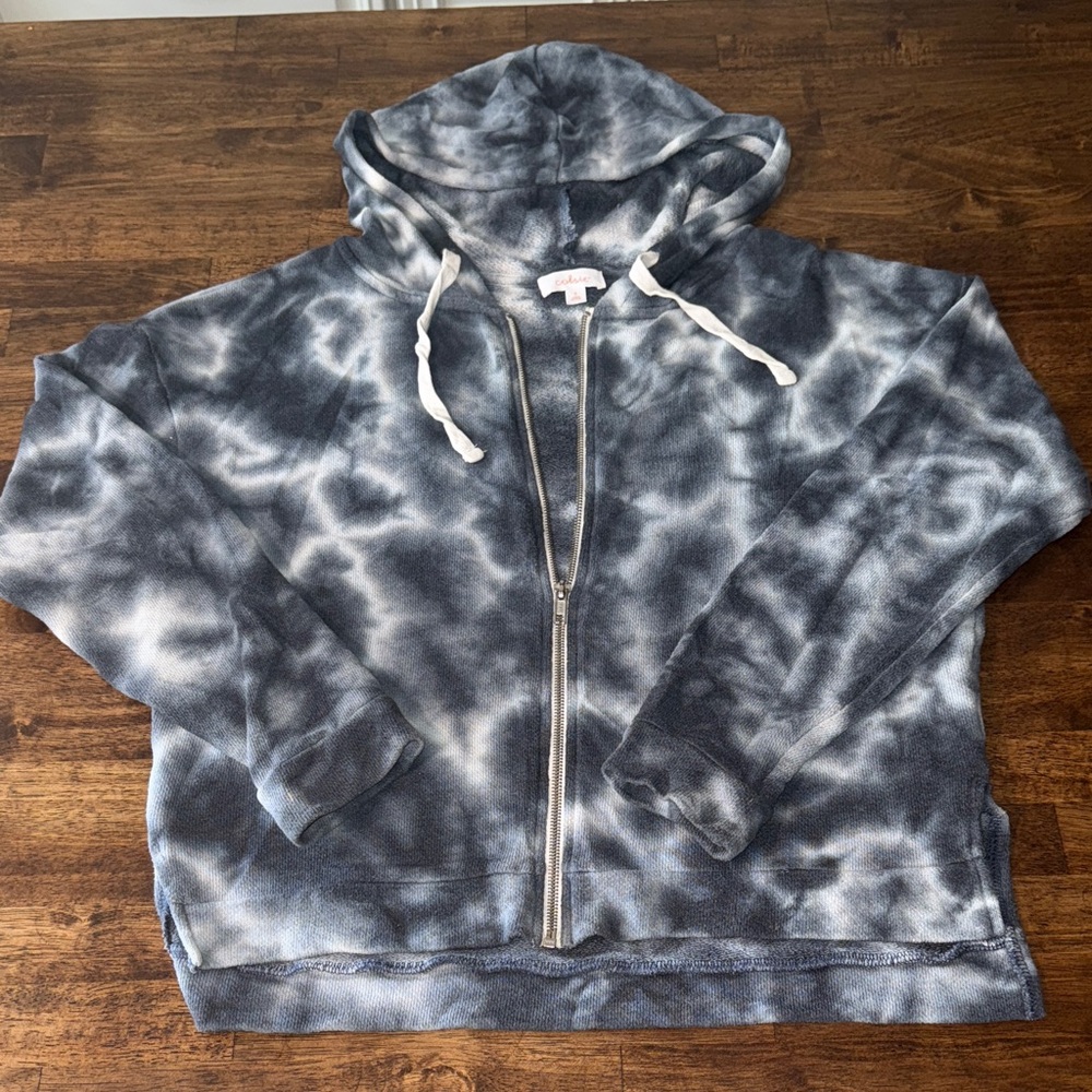 Colsie Tie-Dye Zip-Up Hoodie